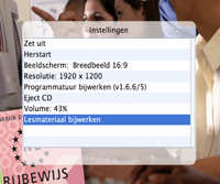 Lesmateriaal bijwerken